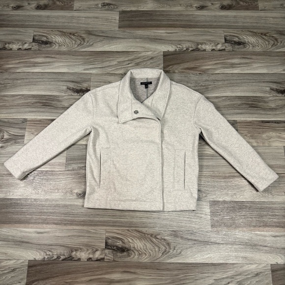 Banana Republic Factory Jackets & Blazers - Banana Republic Melton Moto Jacket in Oatmeal Size Small